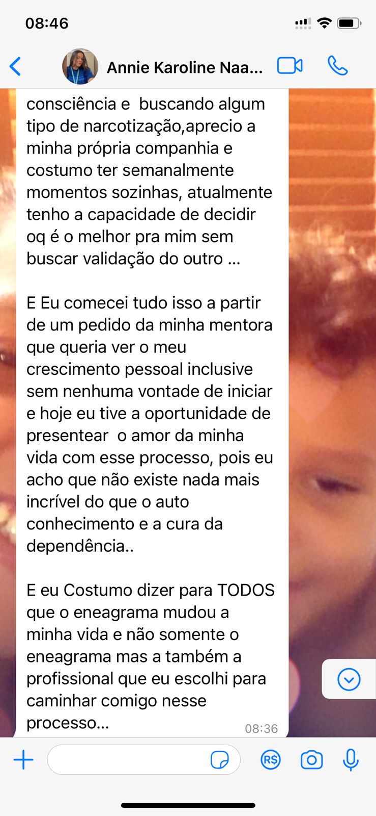 Depoimento de Annie Karoline sobre o trabalho com o Eneagrama